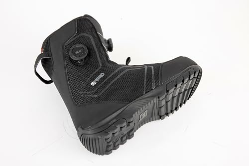 Nitro Men's Sentinel Boa '23 All Mountain Freestyle Quick Lacing System Cheap Boat Snowboard Boot, True Black, MP 30.5 // EU 46 // US 12.5