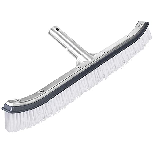 Pasotim Swimming Pool Brush Head, 18-Inch Aluminum Brush Head, for Cleaning Walls and Tiles (Not Including Poles)