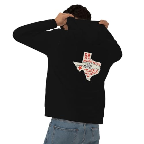 Dont Mess With Texas Hoodies With Pockets Hooded Sweatshirts Casual Drawstring Hoody Pullover For Mens4