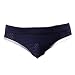 Outtop Men's Lycra Mesh Bulge Sexy Low Rise Jock Straps Briefs Moon Thong Shorts (M(28"~32"), Navy)