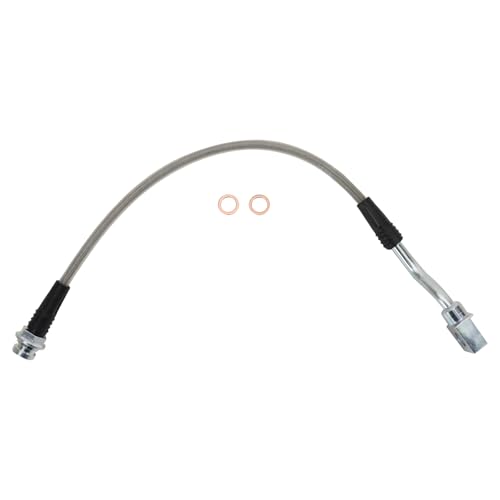 Image of TRQ Performance Rear Performance Brake Hose Set Compatible with Chevrolet GMC