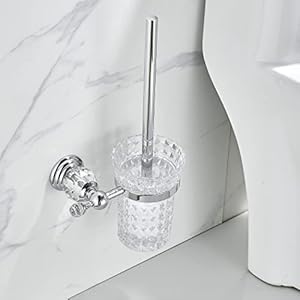 WOLIBEER Crystal Toilet Brush Holde...