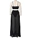 Rela Bota Women's Sexy Summer 2 Piece Maxi Chiffon Dress Crop Top Skirt Set Beachwear Black M