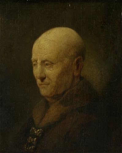 Tableau portrait d'homme Rembrandt 60x90cm pour décoration salon