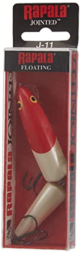Rapala Unisex dorośli Jointed loki, czerwony głowa, 11 cm, 9 g