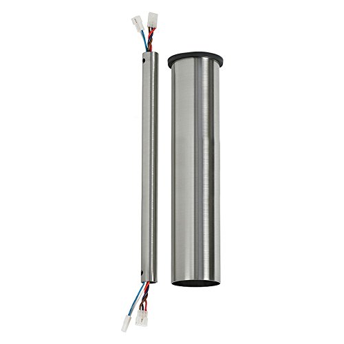 Monte Carlo DRM24BS Minimalist Indoor/Outdoor Ceiling Fan Extension Downrod/Decorative Tube 24-Inch, Brushed Steel