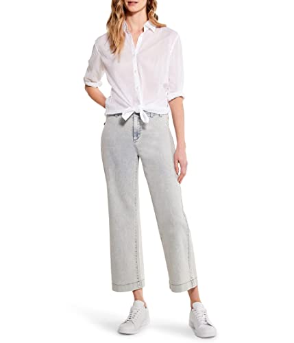 NIC+ZOE Women's Mid Rise Wide-Leg Crop Jean4