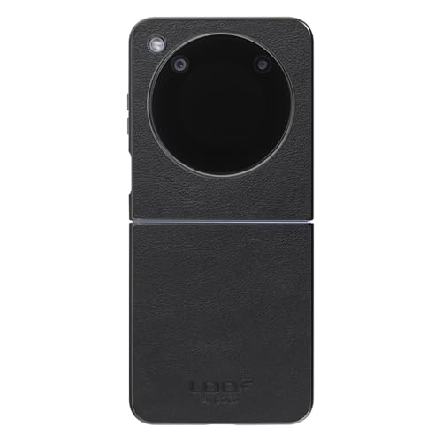 LOOF BASIC-SHELL �{�v ���U�[ �X�}�z�P�[�X for Libero Flip/nubia Flip 5G �p �P�[�X �J�o�[ �w�ʃP�[�X �V�F�� ���^ �V���v�� �x�[�V�b�N Leather [�u���b�N]