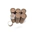 Empty Cardboard Deodorant Containers - 0.5 oz (15g) Push-up style, top-fill, reusable and biodegradable (6-Pack)