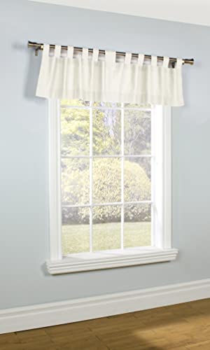 Loft Living 970292-438-40-15-001 Winmate Insulated Cotton Tab Top Valance 40 Inch X 15 Inch In White thumb #5
