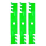TENGMUJX 48 Inch Mulching Lawn Mower Blades Compatible with John Dee re 145 155C LA130 LA140 LA145 LA155 LA165 Replacement for AM141035 GY20852 GX21784 GY20852 (Toothed Mulching)