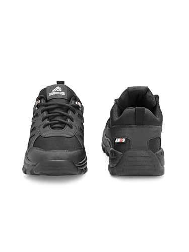 Image of Leo's Fitness Men's Water Resistant Outdoor Trekking Shoe, Lace-Up Trail Running Sports Sneakers, Hiking Shoes for Men