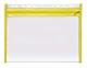VELOFLEX 4354000 - Dokumentenhülle mit Reißverschluss, 4 Stück, DIN A4, abheftbar, gelb, grün, pink, lila, VELOBAG XS, Reißverschlusstasche