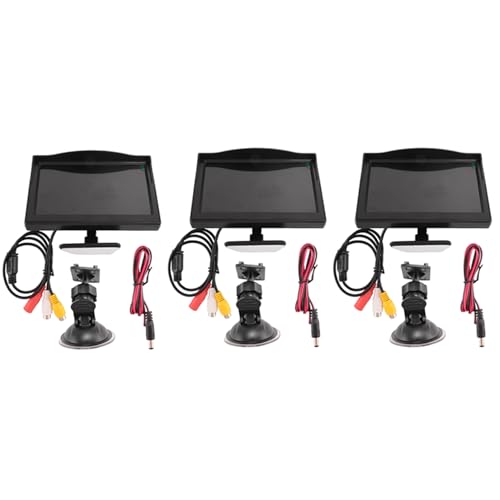 Moniteur LCD HD TFT 5 Pouces 800X480 avec Double Entrée Vidéo et Support Ajustable