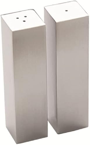 Miniatura 4 de American Metalcraft DXP4 - Salero y pimentero ondulado de 4 onzas, plateado, 1 pulgada cuadrada x 4 pulgadas de alto