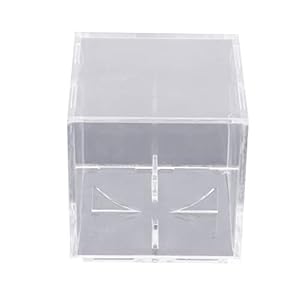 HBWHY Baseball Collection Box Acryl Display Case Transparante Vierkante Clear Box Beugel Bescherming Display Kasten voor…