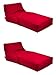 Produktbild Outbag 2er Set Sitzsack Peak l Gartenliege l Lounge Plus l Rot