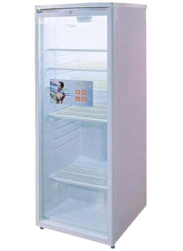 Super General 275 Liters Layered Glass Single Door Chiller SGSC256, R600a, Child lock, 5 Adjustable Wired Shelves, Lock and Key, 55 cm x 58 cm x 144 cm (W x D x H), 1 Year Warranty