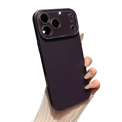 Protection objectif iPhone 17 Pro violet unie compatible coque