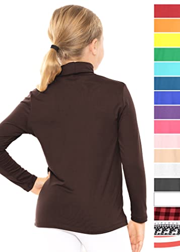 Image of STRETCH IS COMFORT Girl's Oh So Soft Long Sleeve Turtleneck | Youth Size 2-16