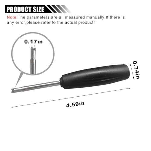 Image of KITUREK Valve Core Torque Tool, Valve Core Removal and Installation Tool, Single Head Tire Repair Tool to Avoid TPMS Damage (2PCS)