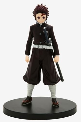 Image of Tanjiro Demon Slayer Action Figure Black Anime Collectible 16cm PVC Model with Stand | Anime Action Figure for Home Decor, Office Desk & Gifting (Tanjiro Black)