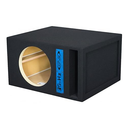 Image of 30HZ Reinforced Competition Single Ported Sub Box Sub Woofer Enclosure Speaker Box Car Audio Subwoofer Ground Shaker Box Ground-Shaker (Blue Plaque, 12 inch)
