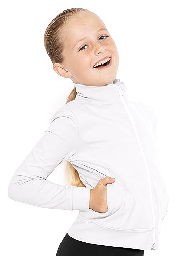 STRETCH IS COMFORT Glitter | Gymnastics| Jacket Mock Neck | Youth Size 4-162
