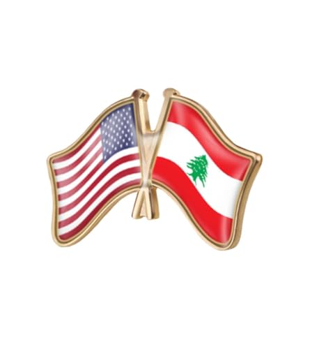 Image of World Most Countries Single Pin Brooch Badge United States USA America and Other Countries Cross Friendship Pin Badge for Men Women