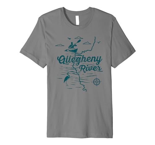 Allegheny River Kayaking Pennsylvania Kayaker T-Shirt