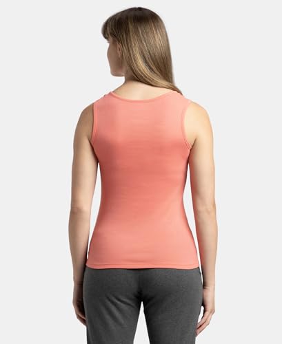 Image of Jockey A113 Women's Super Combed Cotton Rib Fabric Slim Fit Solid Tank Top