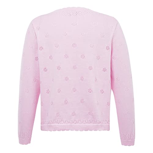 Kids Girls Long Sleeve Button Down Printed Cardigan Autumn Casual Bolero Shrug Dress Up2