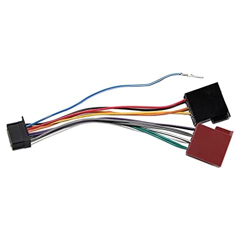 RED WOLF 16 Pin to ISO Lead Wiring Loom Power Adaptor Wire Radio Connector For Pioneer CD Stereo Radio Cover