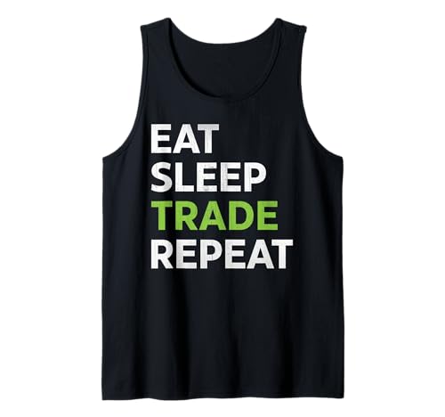 Eat Sleep Trade Repeat – Motiv für Trader & Börsenfans Tank Top