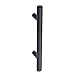 Amazon Basics Euro Bar Cabinet Handle (1/2-inch Diameter), 5.88-inch Length (3.5-inch Hole Center), Flat Black, 10-Pack