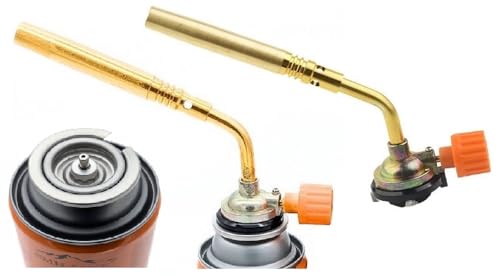SMH LINE® Quemador de gas, cartuchos de gas, 227 g, soplete multiusos, quemador Bunsenbrenner 1371 °C, soplete de 1760 W, dispositivo flambeador de malas hierbas, soplete de soldadura (quemador)