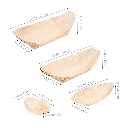 Platos desechables tipo barca para sushi 40 piezas miniatura 2