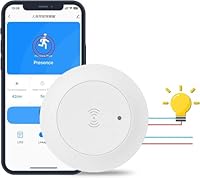 Haozee-Anwesenheitssensor, Zigbee-Millimeterwellen-Anwesenheitssensor, intelligenter Bewegungssensor-Lichtschalter mit automatischer EIN-/Ausschaltung, erfordert TUYA HUB, unterstützt Home Assistant
