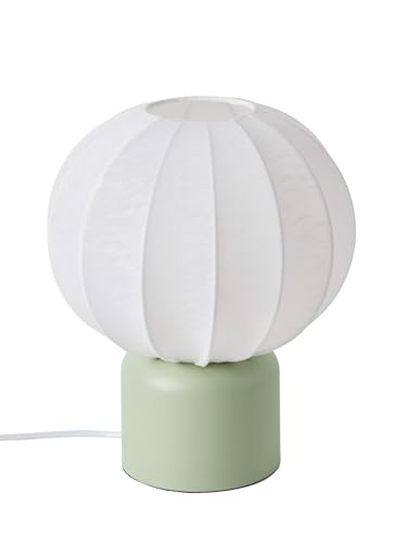 VERTBAUDET Lampe à poser forme boule pied métal vert sauge TU