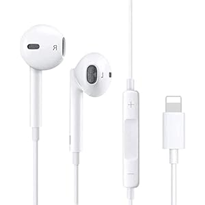 In Ear Headphones for iPhone,Hi-Res Extra Bass,HiFi-Audio Stereo Noise Isolating Earbuds Wired Earbuds with Mic+Volume…
