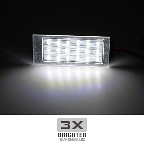 NSLUMO 2 Pz Auto LED Targa Luce per Smart Fortwo