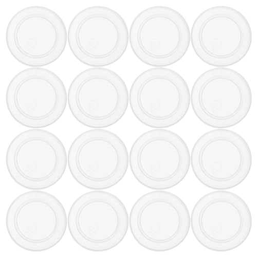 FUNOMOCYA 30pcs Pudding Jar Lids and Yogurt Bottle Caps Leak Sealed Covers for Containers Pe Material for Home Storage and Food Preservation