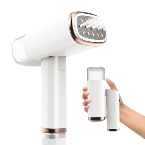 Synrroe Plancha Vertical Vapor, Plancha Vertical Portátil 1000W 150ML, Vaporizador de Ropa, Vaporizador Adecuado para Todos los Tejidos para, Hogar, Viajes, Hogar y Oficina