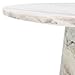 SAFAVIEH Couture Collection Valentia White/Brown Marble Accent Table