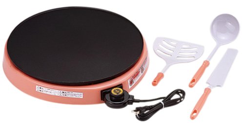 杉山金属 手作りクレープ用ホットプレート クレプレ ピンク KS-2665