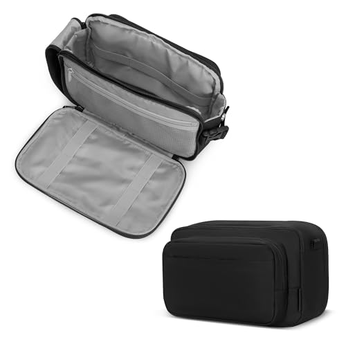 Image of Hynes Eagle Toiletry Bag for Men,Large Travel Shaving Dopp Kit,Black
