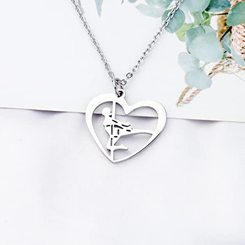 MYOSPARK Pole Dancer Gift Pole Dancing Charm Necklace Pole Dance Artistic Jewelry Dancing Lovers Gift Pole Dance Instructor Thank You Gift4