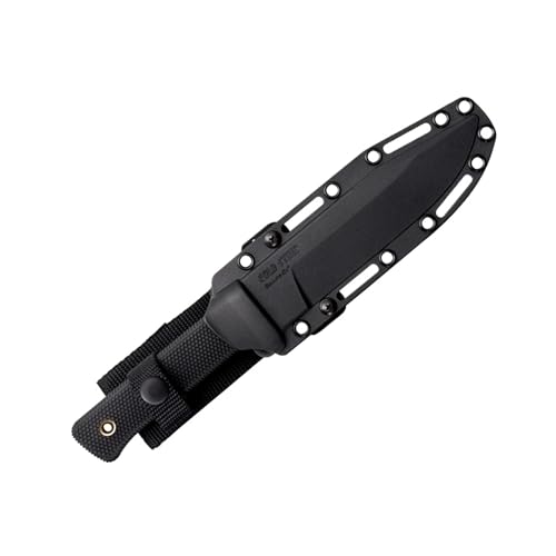 Image of COLD STEEL SRK 6 inch VG-10 San Mai Clip Point Razor-Sharp Blade 4.75 inch Kray-Ex Handle Tactical Fixed Blade Knife w /Secure-Ex Sheath | 4.75 Kray-Ex Handle, Secure-Ex Sheath, 10.75 Overall, 5mm Thick, 8.1 Oz