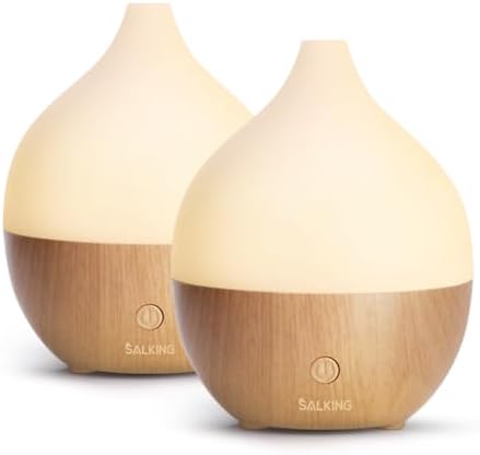 SALKING Essential Oil Diffuser (Set of 2), 100ml Small Aromathera...