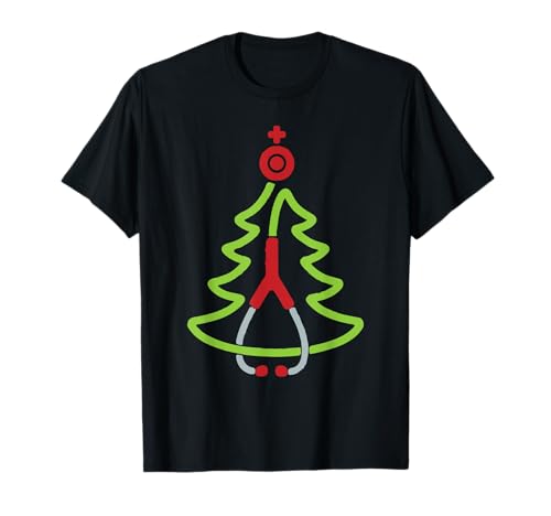 Nurse Christmas Tree Stethoskop Rn LPN Scrub Nursing X-Mas T-Shirt